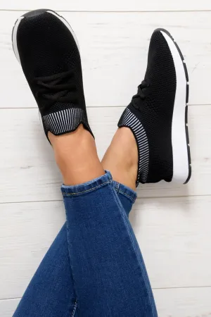 - Lace While supplies last Up Trainers Beulah Black Mesh Free gift with purchase Stretch