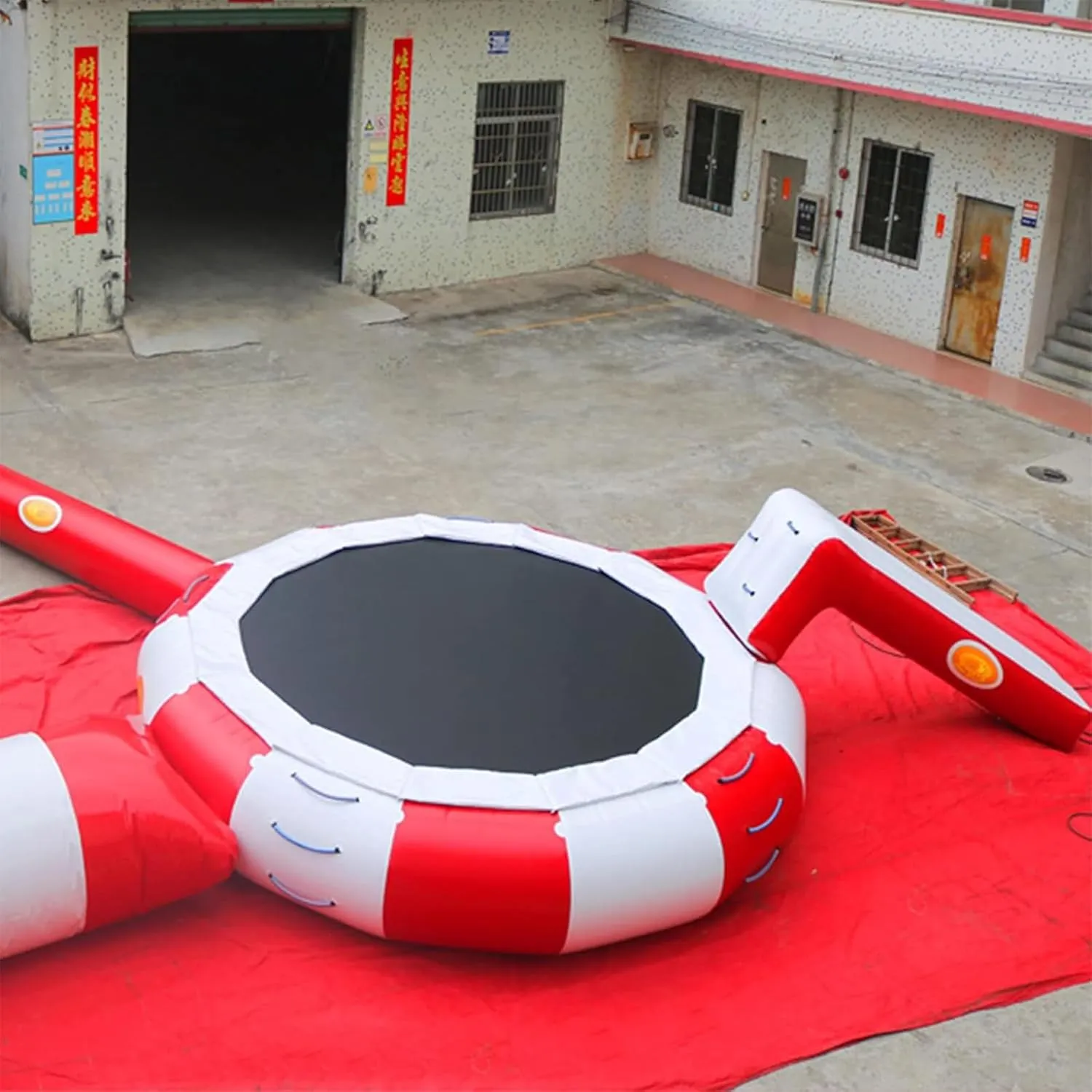 10Ft13ft16ft Inflatable Water Trampoline, Durable Lake Trampoline, Water Floating Park Platform, Water Floating Toys, Fishing Mat,5m