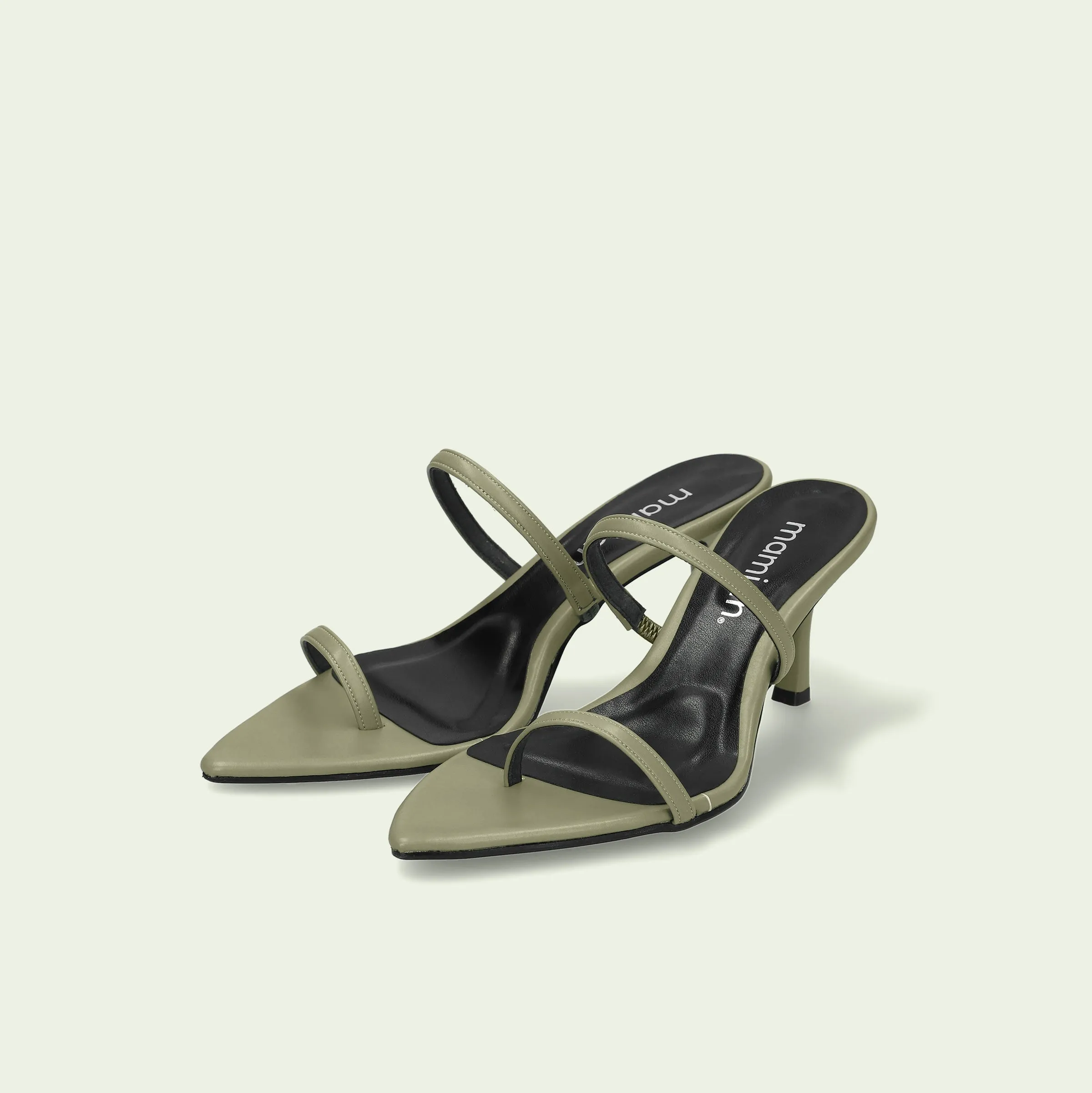 30% OFF: 2022SS: Mesh Design Clear Heel Mule (m96103) Black MS