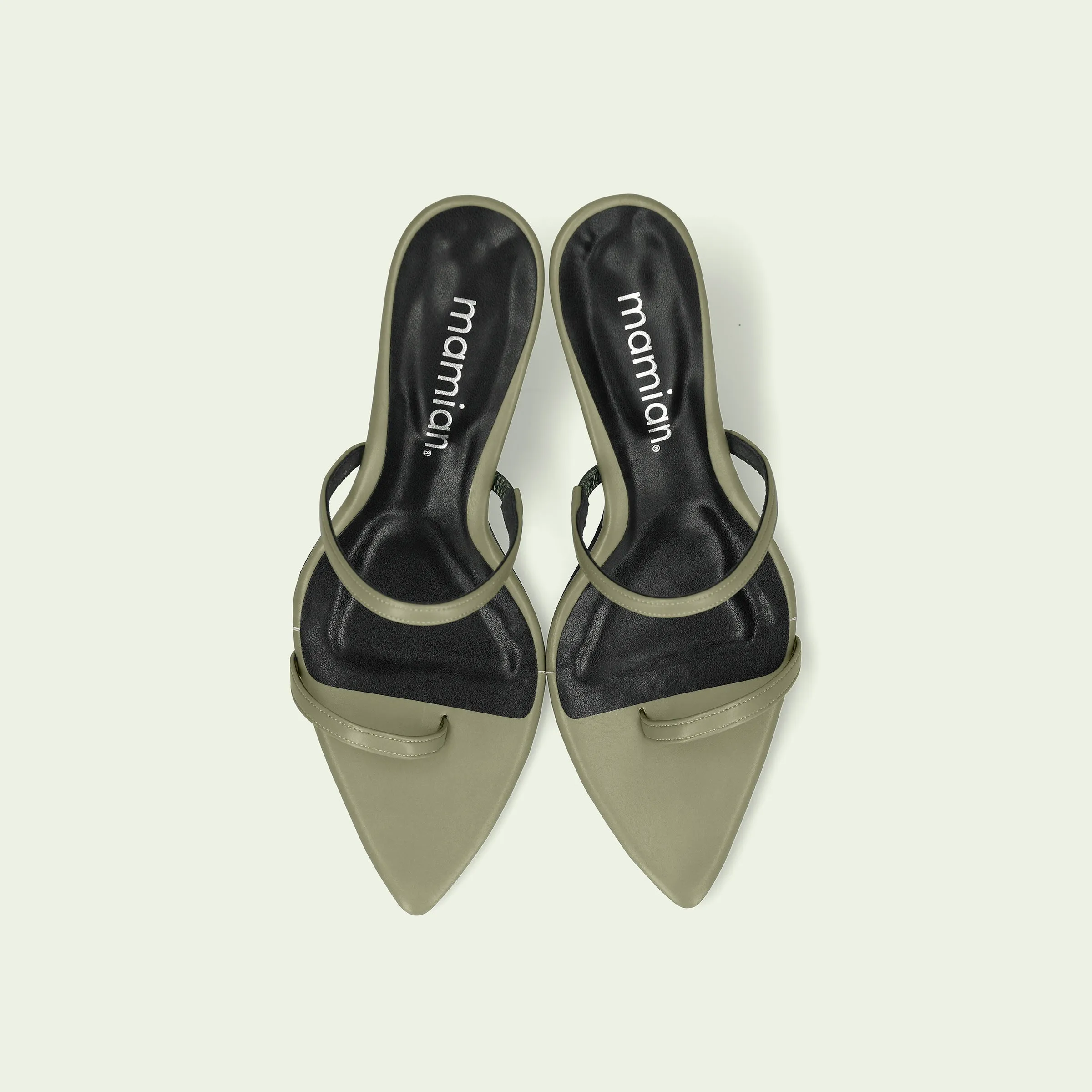30% OFF: 2022SS: Mesh Design Clear Heel Mule (m96103) Black MS