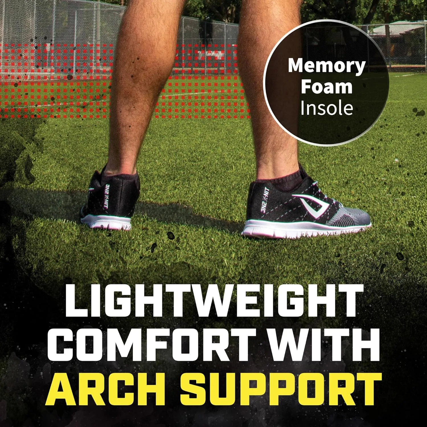 3N2 K-NIT Trainer Lightweight Shoes – Breathable & Comfortable Sneakers for Casual Walking & Running - Non Slip