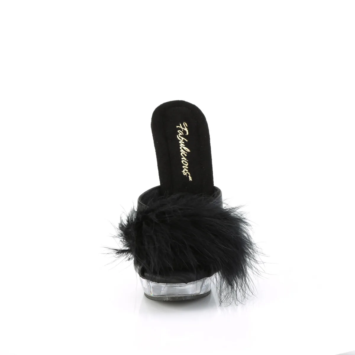 6 Inch Heel SULTRY-601F Black Fur