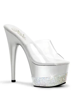 **7" Heel, 2 3/4" PF Slide w/ Rhinestone Platform