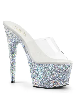 7" Heel, 2 3/4" PF Slide w/Holo Glitter Bottom