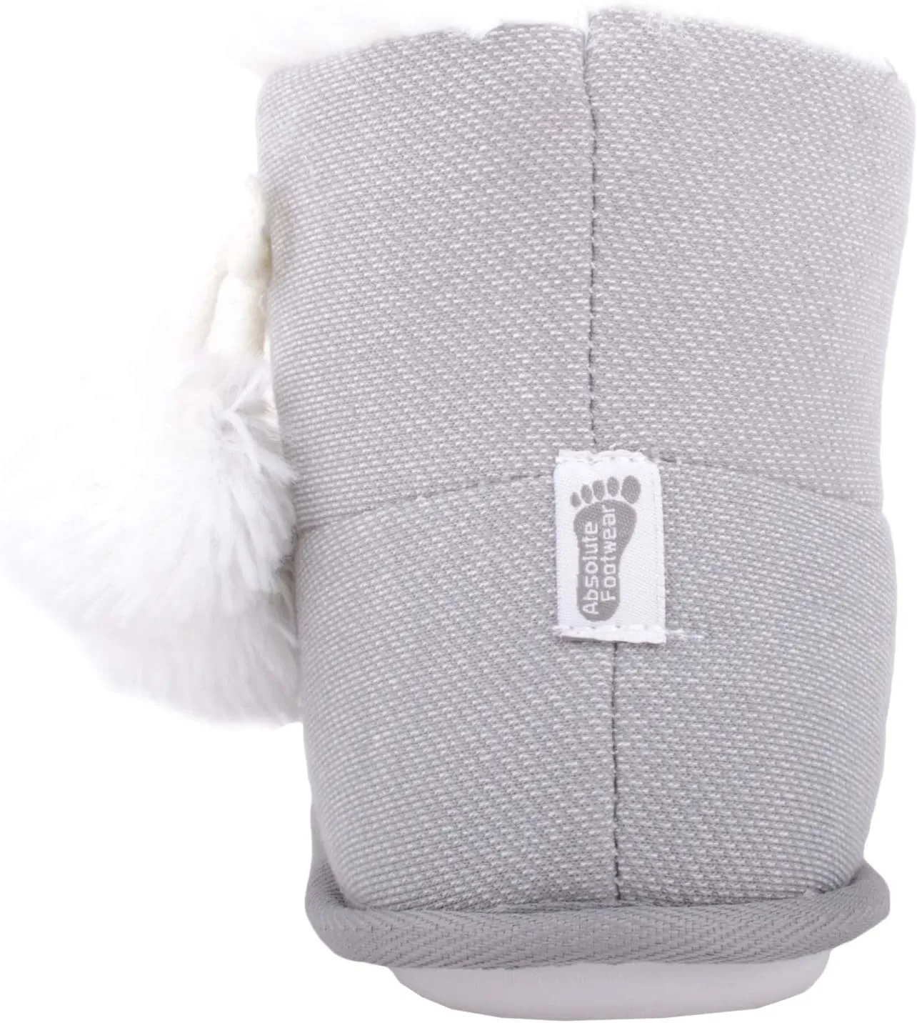ABSOLUTE FOOTWEAR Arabella, Womens Slip On Winter Bootie Slippers with Pom Pom Design