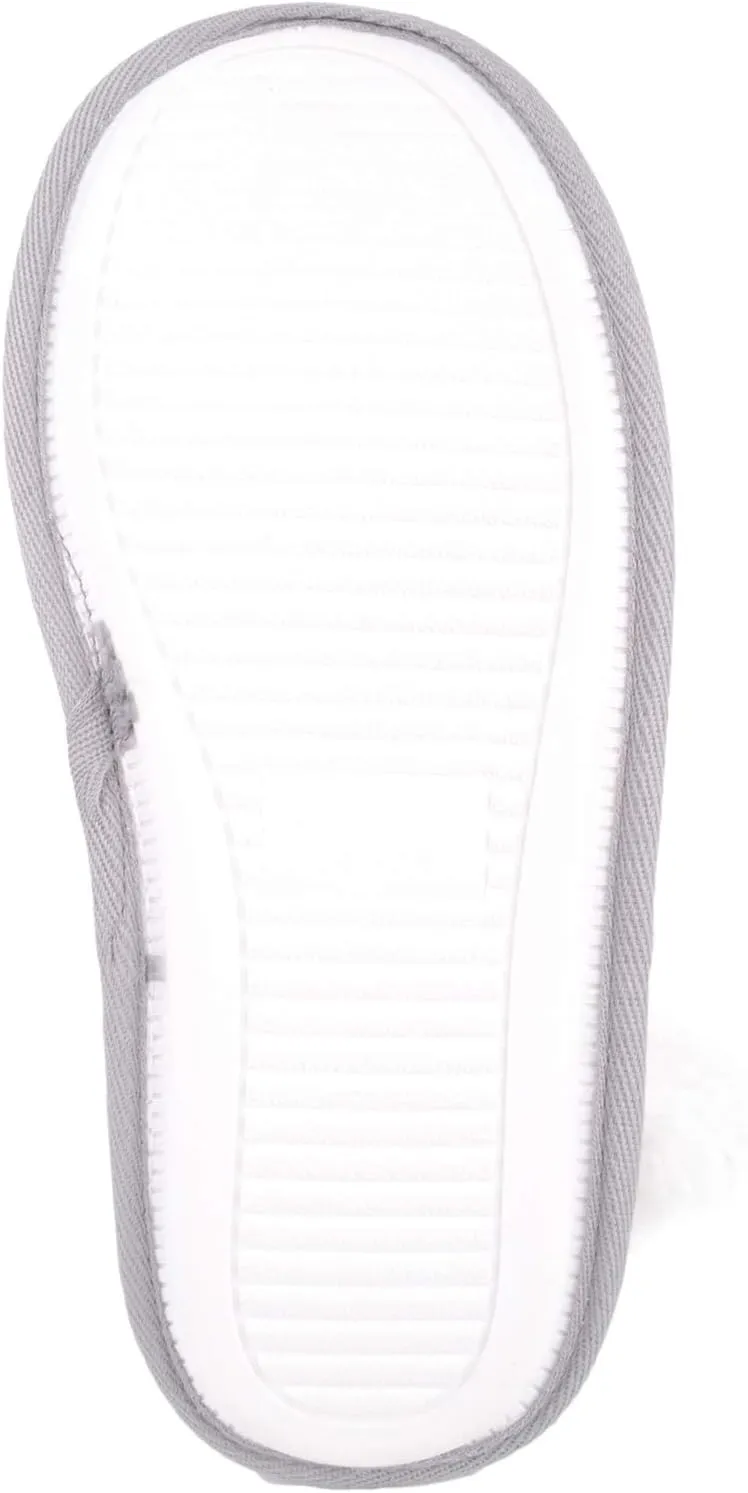 ABSOLUTE FOOTWEAR Arabella, Womens Slip On Winter Bootie Slippers with Pom Pom Design