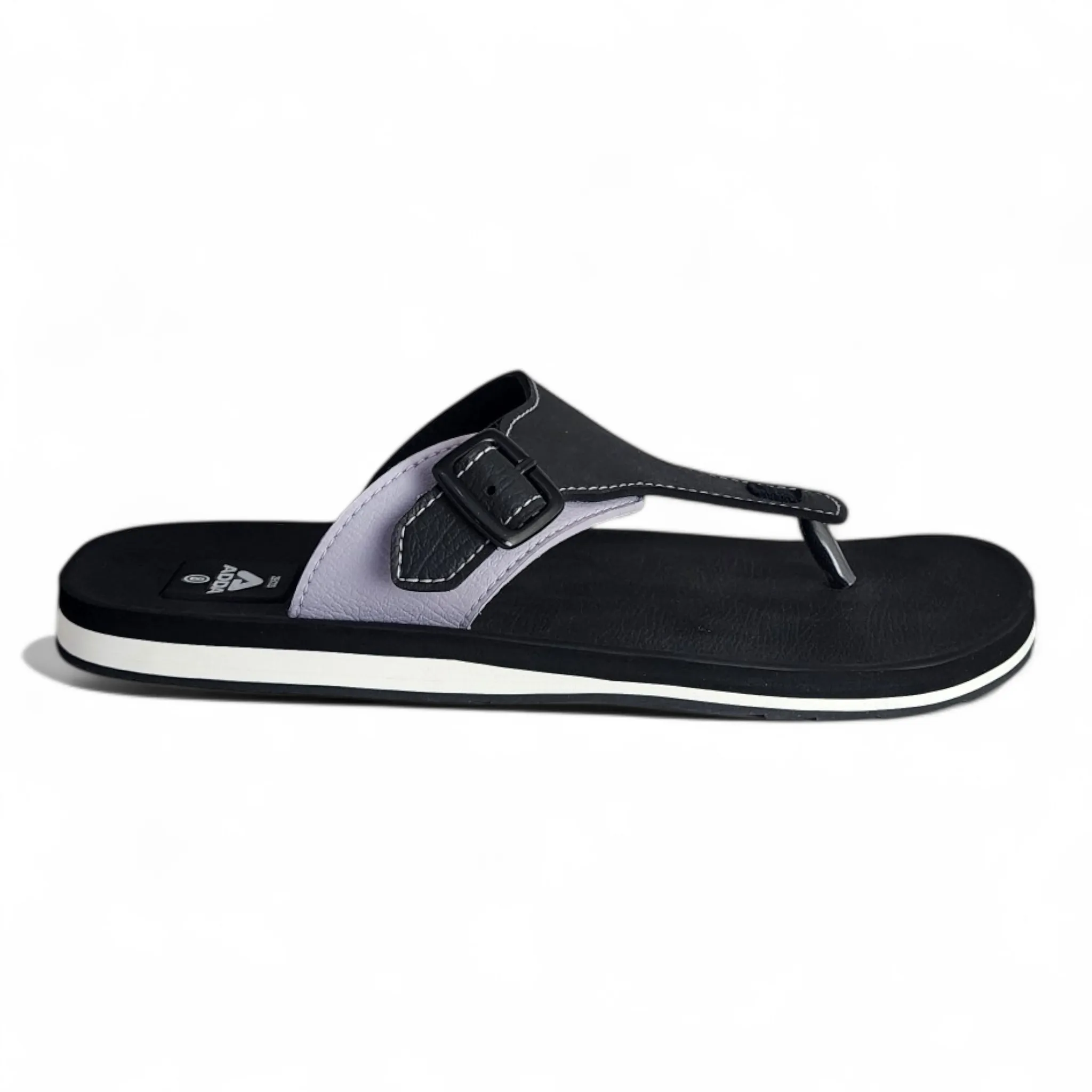 ADDA A1 BLACK/GREY Men's Slipper/Chapple/Flip flop