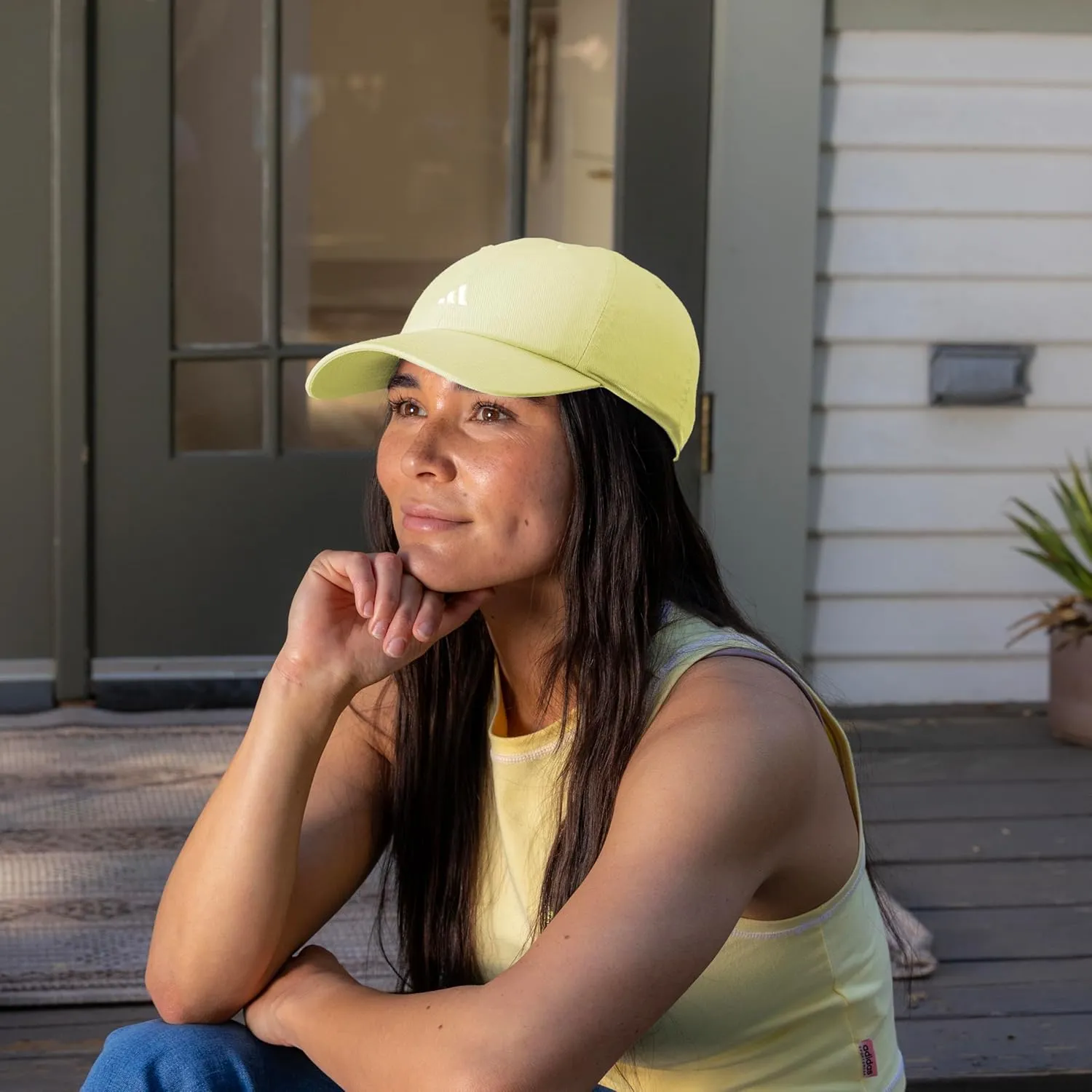 adidas Women's Saturday Hat, relaxed fit athletic adjustable cotton baseball cap