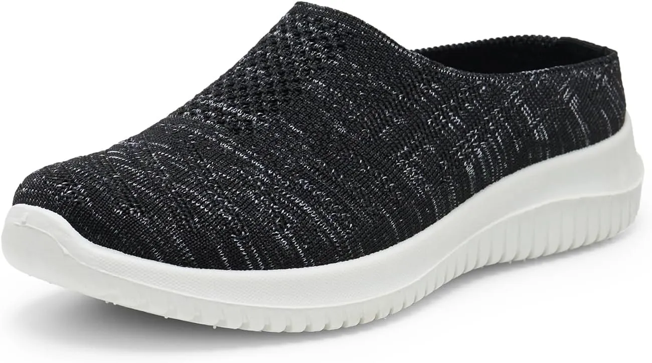 Alexis Leroy Women's Lightweight Breathable Mesh Slippers Anti-Slip Durable Indoor Outdoor Mule Slippers Casual Mesh Lazy Shoes