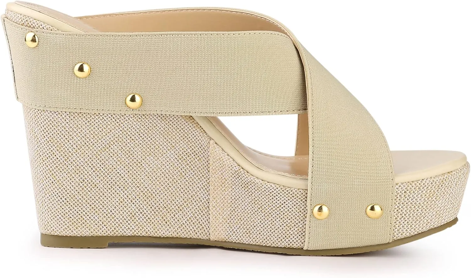 Allegra K Women's Platform Slide Wedge Sandals
