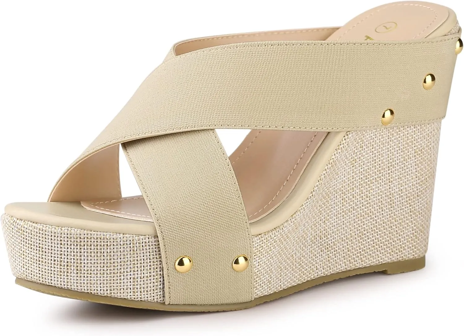 Allegra K Women's Platform Slide Wedge Sandals