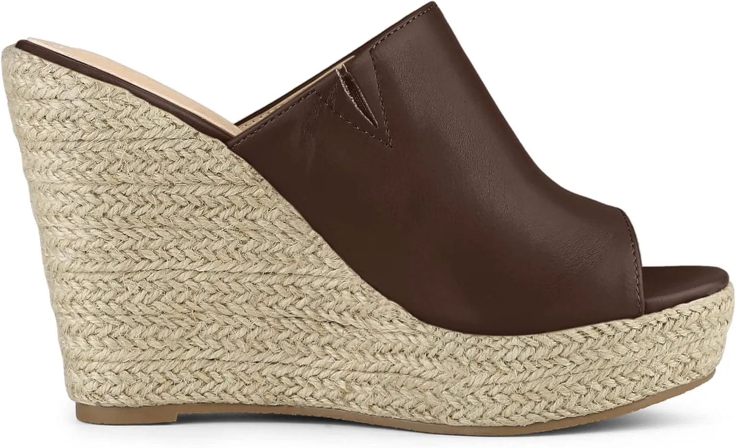 Allegra K Women's Slip on Platform Sandals Espadrilles Wedges Slides Mules