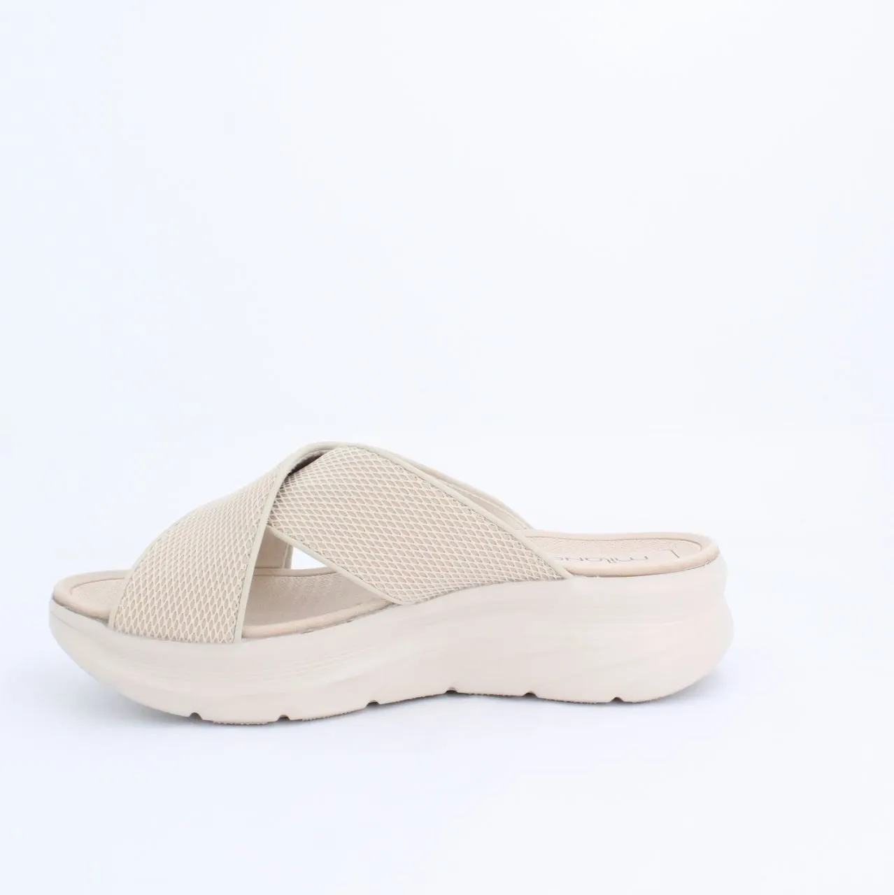 ALLEN SPORTY SLIDE SANDAL - BEIGE