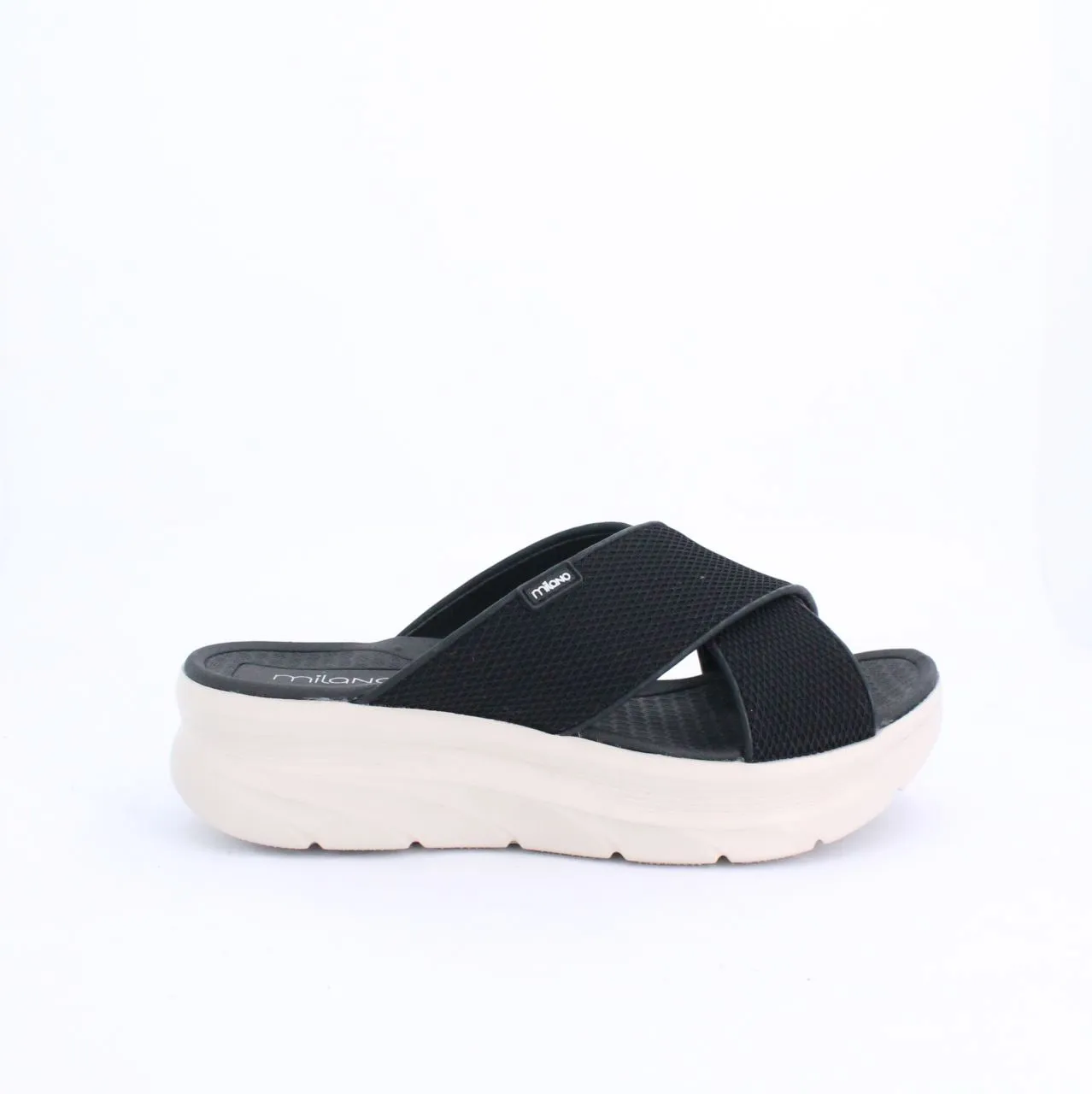 ALLEN SPORTY SLIDE SANDAL - BLACK