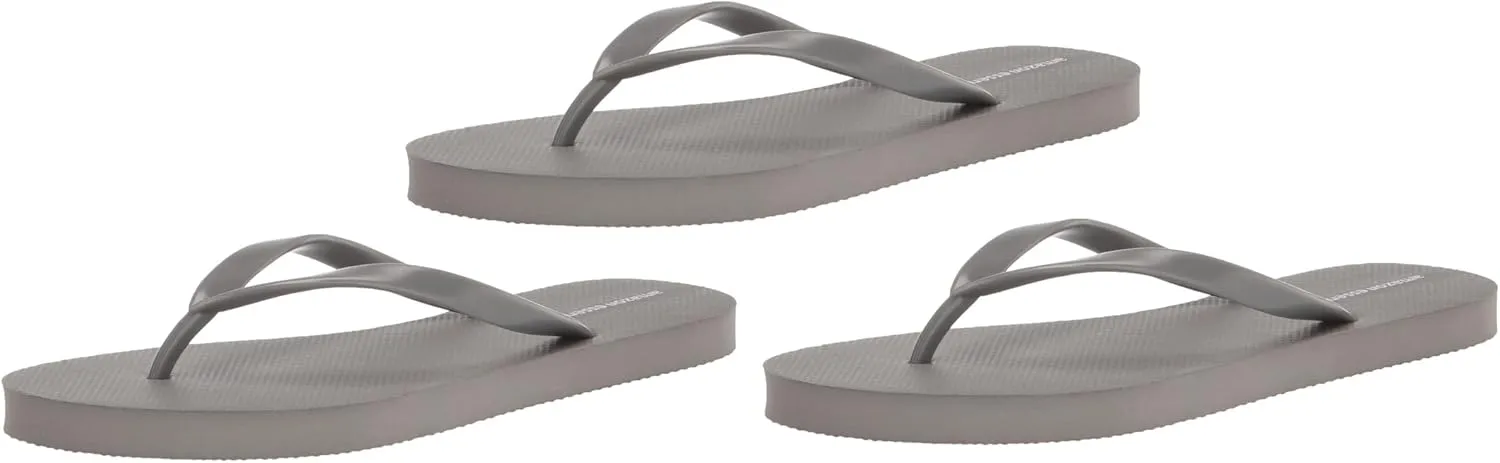Amazon Essentials Women's Flip Flops, Pack of 3