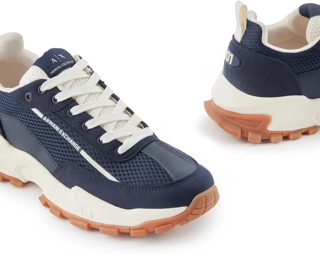 Armani Exchange Men's Waffle Tread Logo Aspen Sneaker