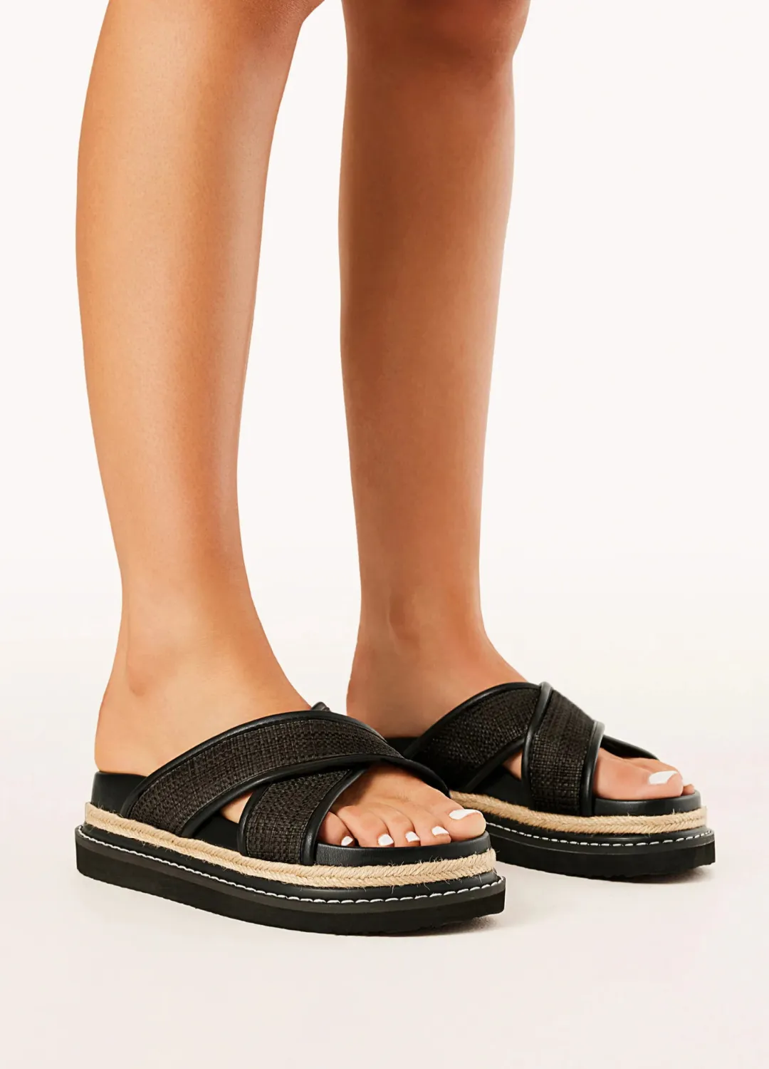 Aysha (Black) Raffia
