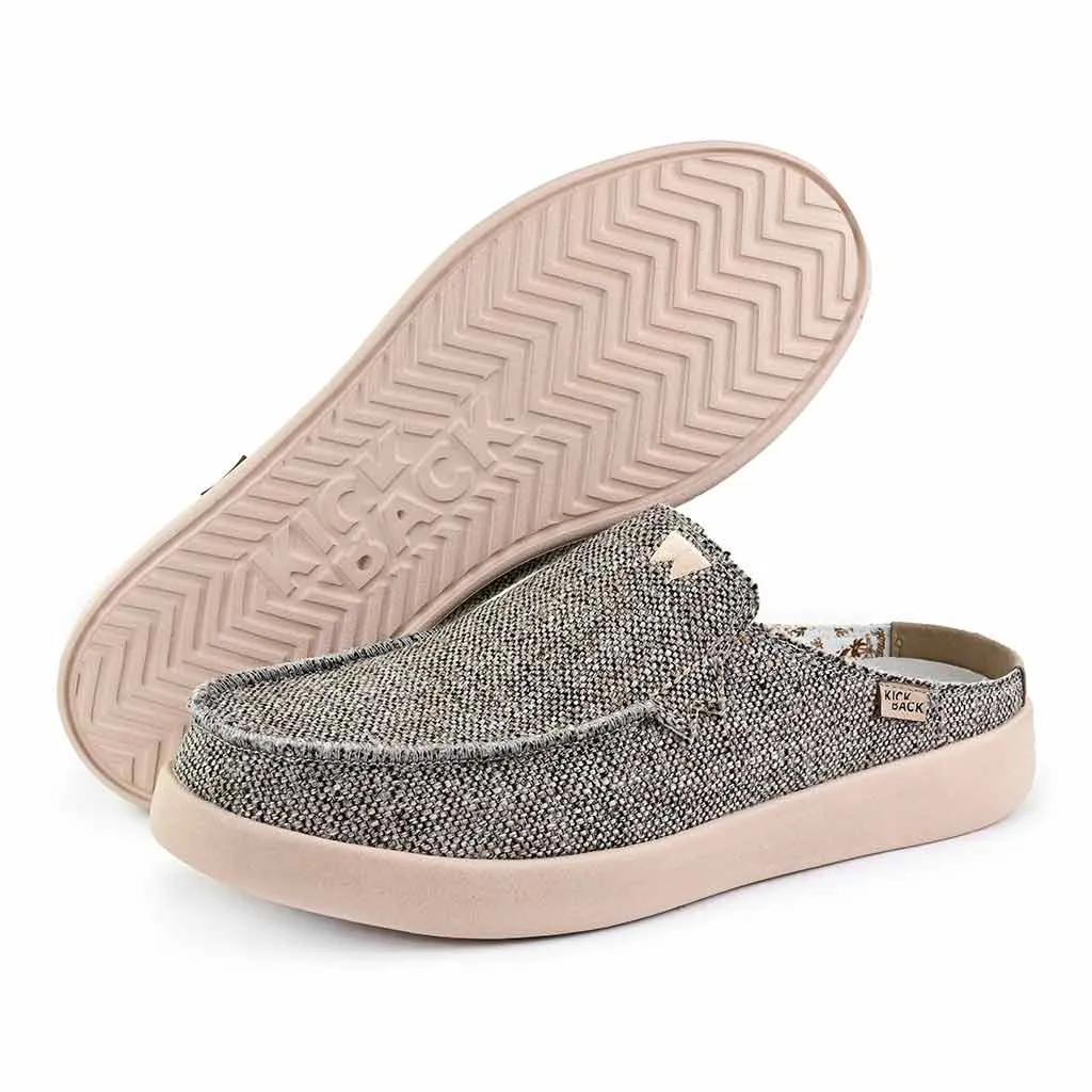 Barbeach Mule Woven Canvas Brown