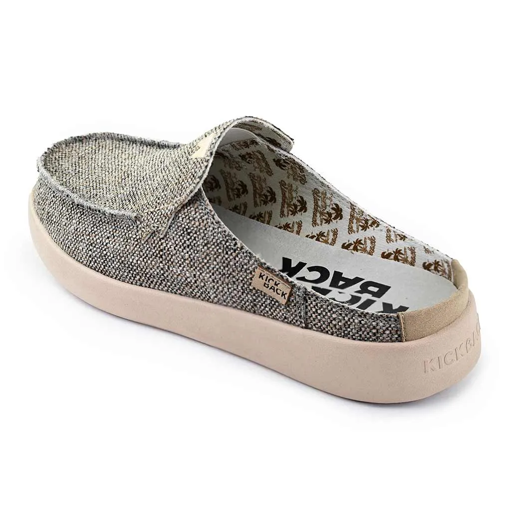 Barbeach Mule Woven Canvas Brown