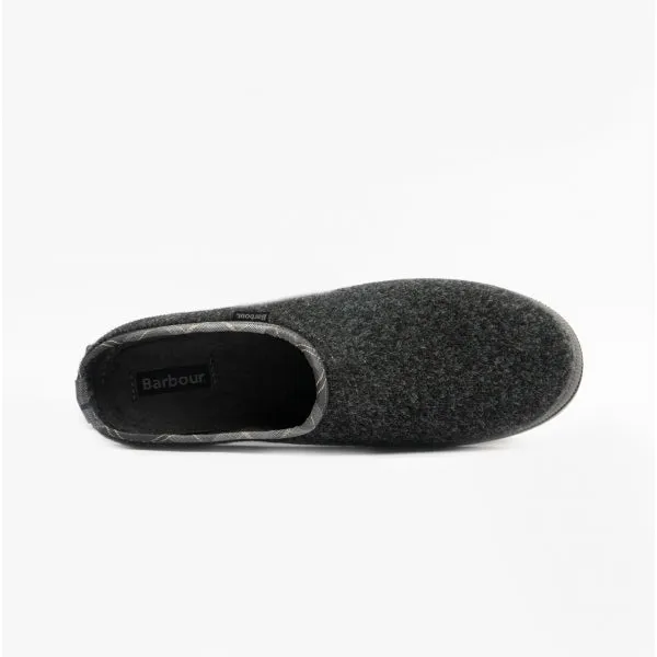Barbour RICHIE Mens Mule Slippers Grey