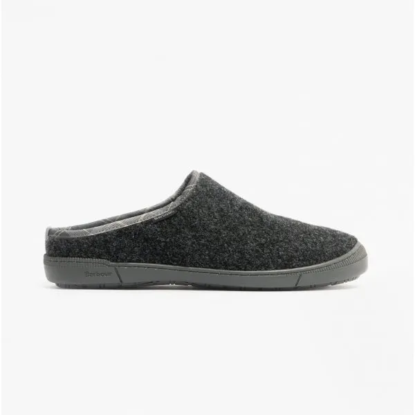 Barbour RICHIE Mens Mule Slippers Grey