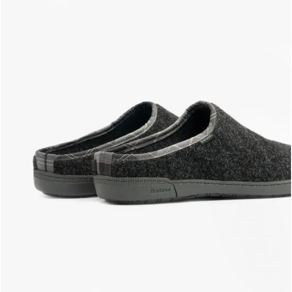 Barbour RICHIE Mens Mule Slippers Grey