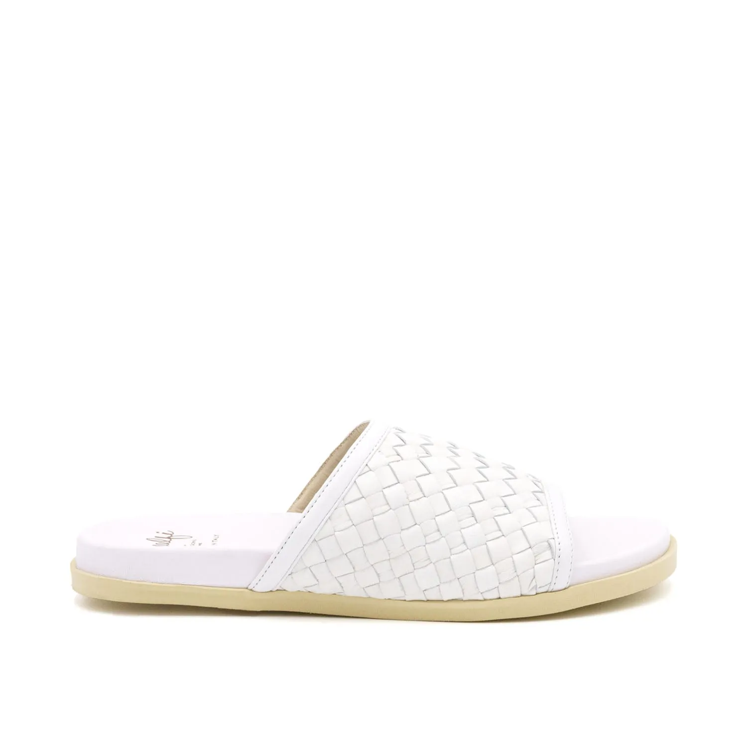 Barca Bianco Woven Comfort Mule