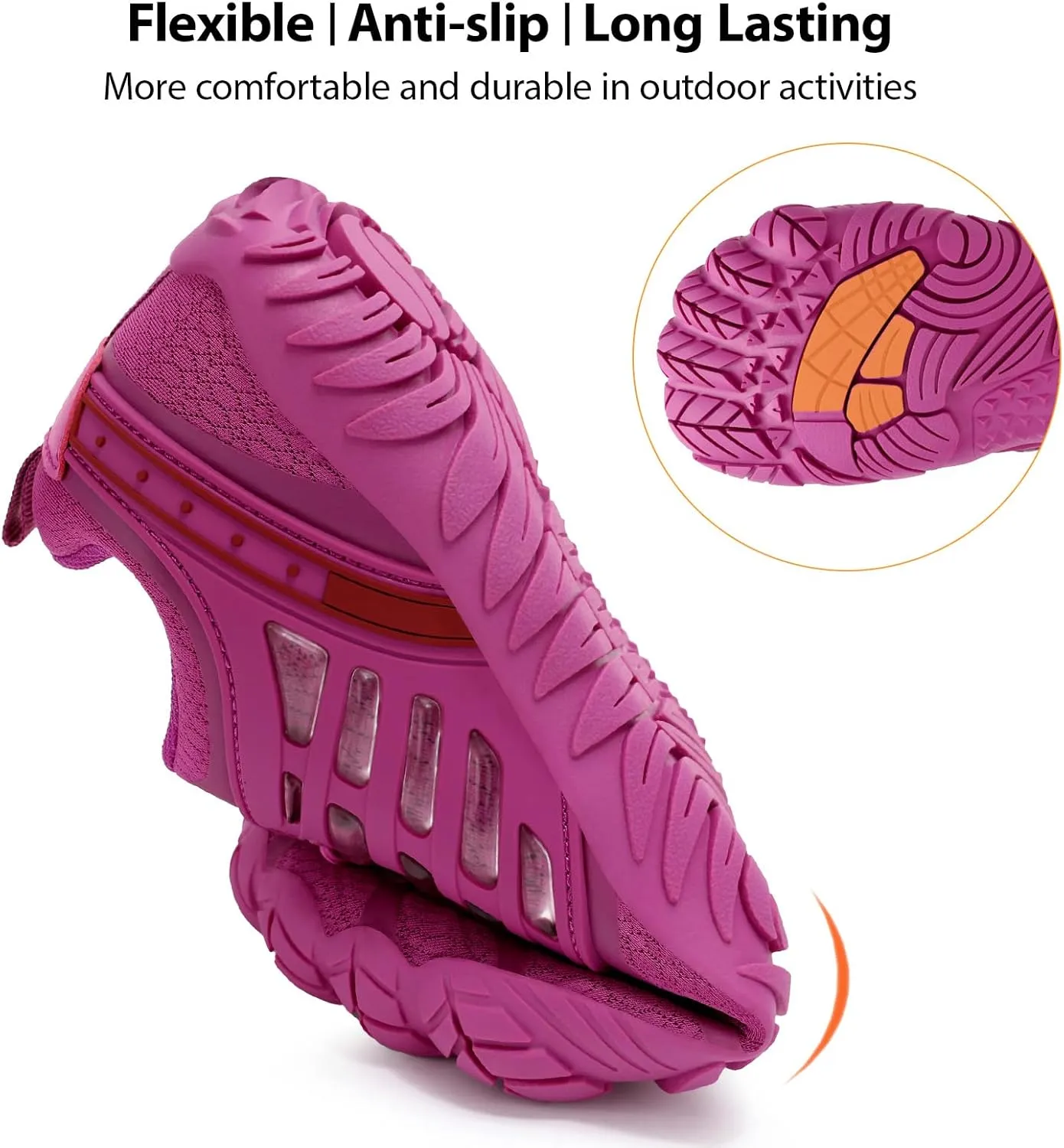 Barefoot Shoes Women Wide Toe Box Zero Drop Minimalist Shoes for Workout Cross-Trainer Walking Hiking Water Hike Grounded Footwear