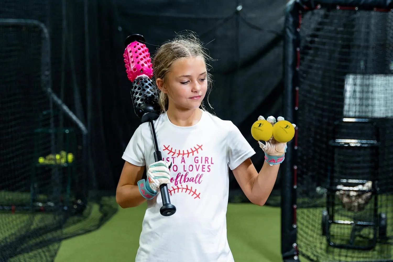 Baseball & Softball Swing Trainer and 12 Durable Foam Balls Bat Swing Air Resistance, Baseball and Softball Training Tool, Batting Aid for Speed and Accuracy