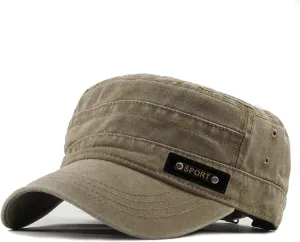 Baseball Cap 5PCS Spring Summer and Autumn Mens New Washable Cotton Flat Top Sun Proof Cap for Men Women