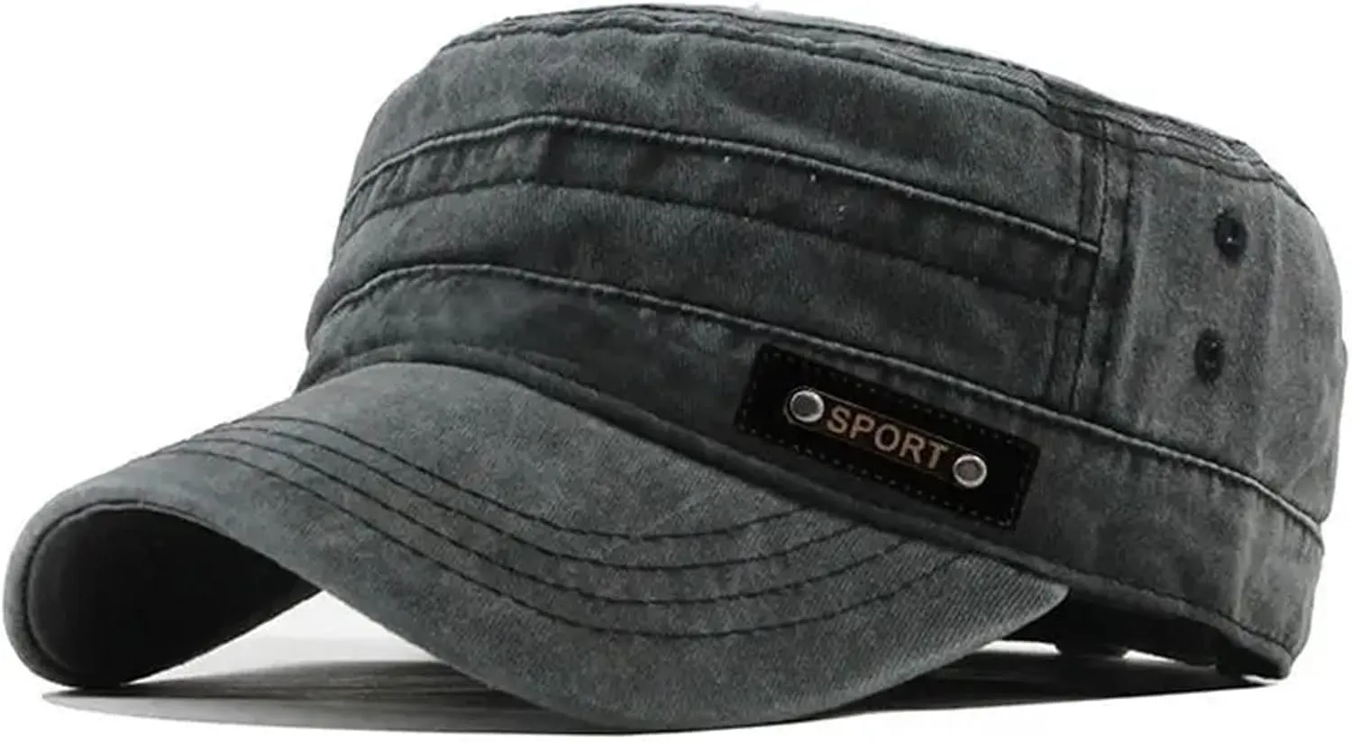 Baseball Cap 5PCS Spring Summer and Autumn Mens New Washable Cotton Flat Top Sun Proof Cap for Men Women