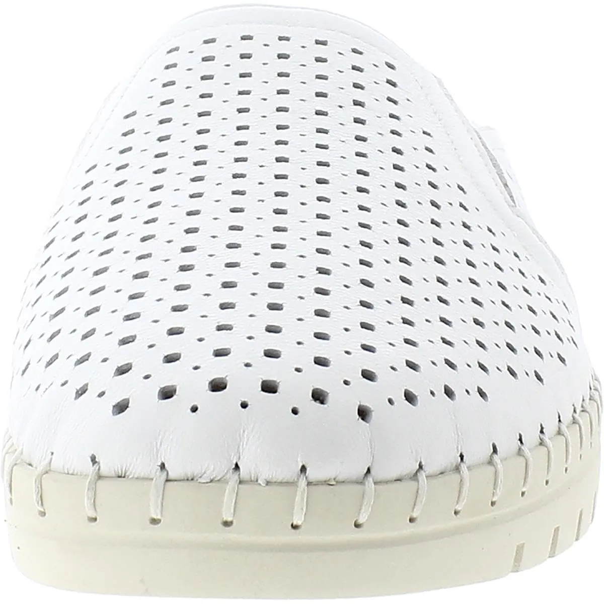 Bella Vita Women's Refresh Sneaker Slide Mule, White Leather, 10 X-Wide