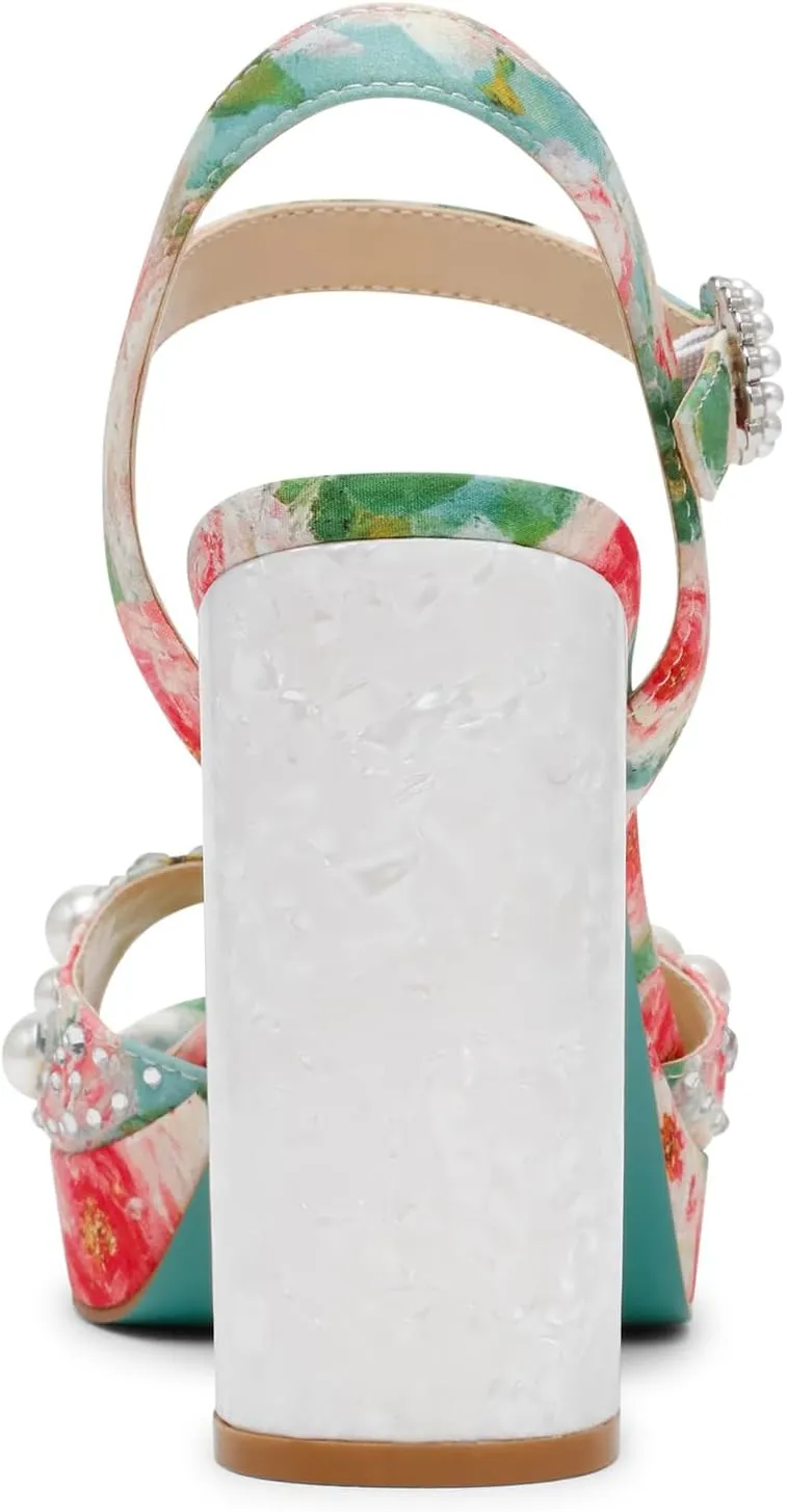 Betsey Johnson Women's Avian Heeled Sandal