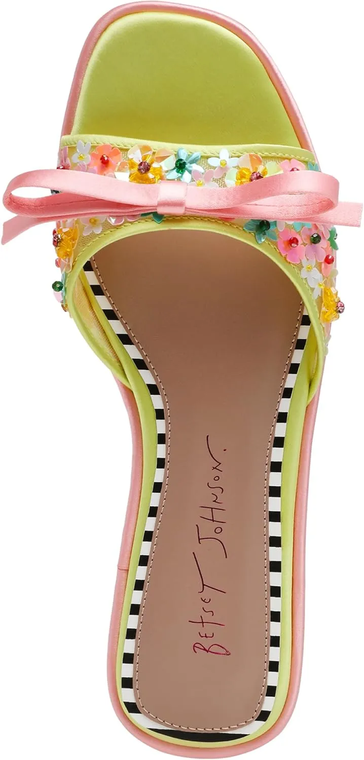 Betsey Johnson Women's Teasse Flat Sandal