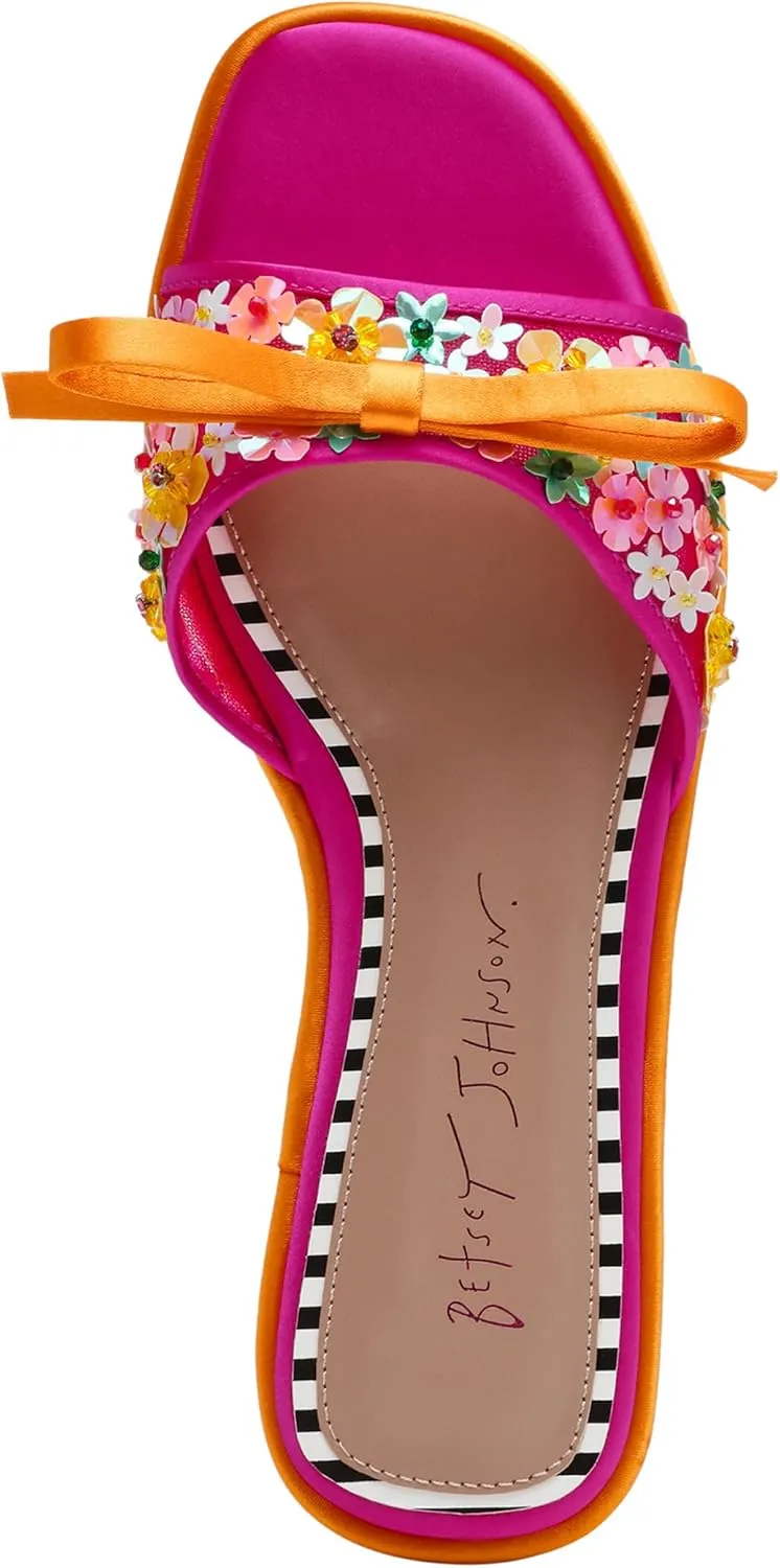 Betsey Johnson Women's Teasse Flat Sandal