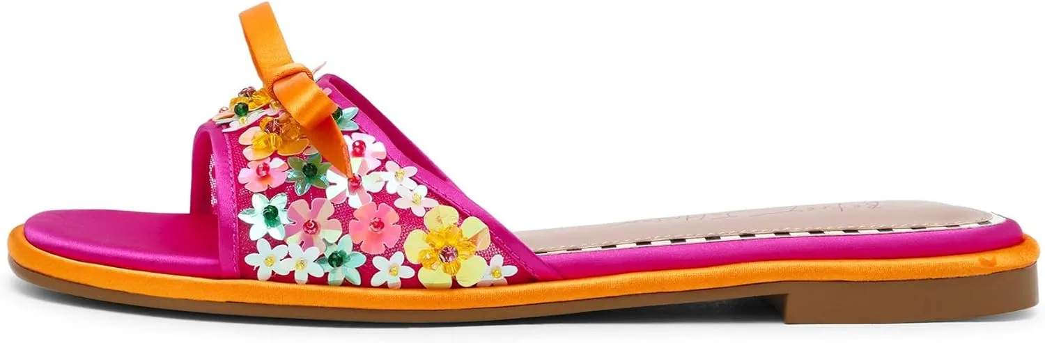 Betsey Johnson Women's Teasse Flat Sandal