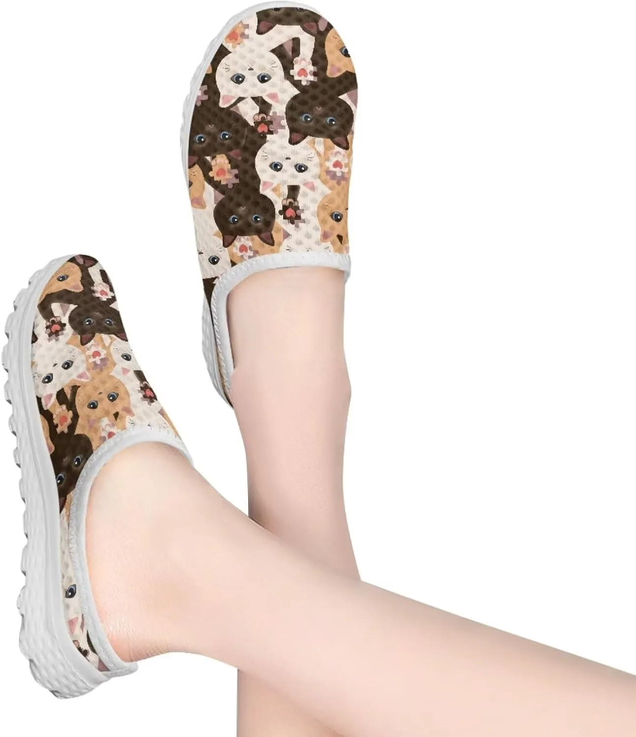 Binienty Clogs for Women Slip on Mesh Mule Shoes Arch Support Garden Clogs with EVA Sole