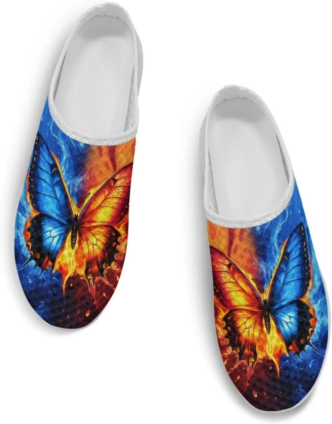 Binienty Women's Arch Support Round Toe Garden Clogs Slip On Breathable Mule Sneakers Wide Width Homen Slippers for Indoor Outdoor