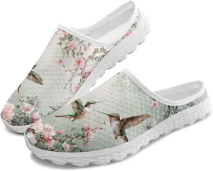 Binienty Womens Mule Shoes Slip on Mesh Garden Clogs Fashion Four Seasons Walking Shoe Outdoor Footwear