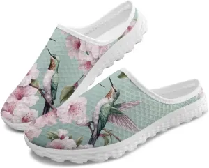 Binienty Womens Mule Shoes Slip on Mesh Garden Clogs Fashion Four Seasons Walking Shoe Outdoor Footwear