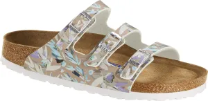 Birkenstock Women's Florida Fresh Soft Footbed Birko Flor Sandal, Floral Fades Crystal Rose, 37 R EU