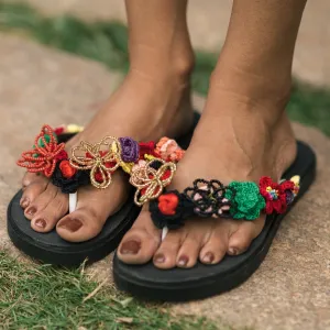 Black Flip Flops