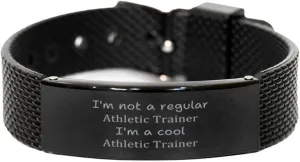 Black Shark Mesh Bracelet - Athletic Trainer Gifts for Sports Enthusiast