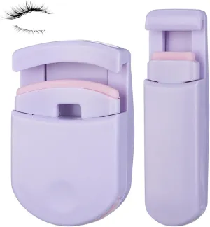 Blevora Eyelash Curler, Viral Blevora Nutrient Lash Curlers, Portable Travel Eyelash Curler, Wide Angle Long Lasting Partial Professional Mini Eye Eyelash, with Soft Lash Silicon Pads (Purple)