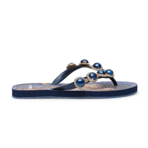 BLUE SHIPIBO SLIPPERS