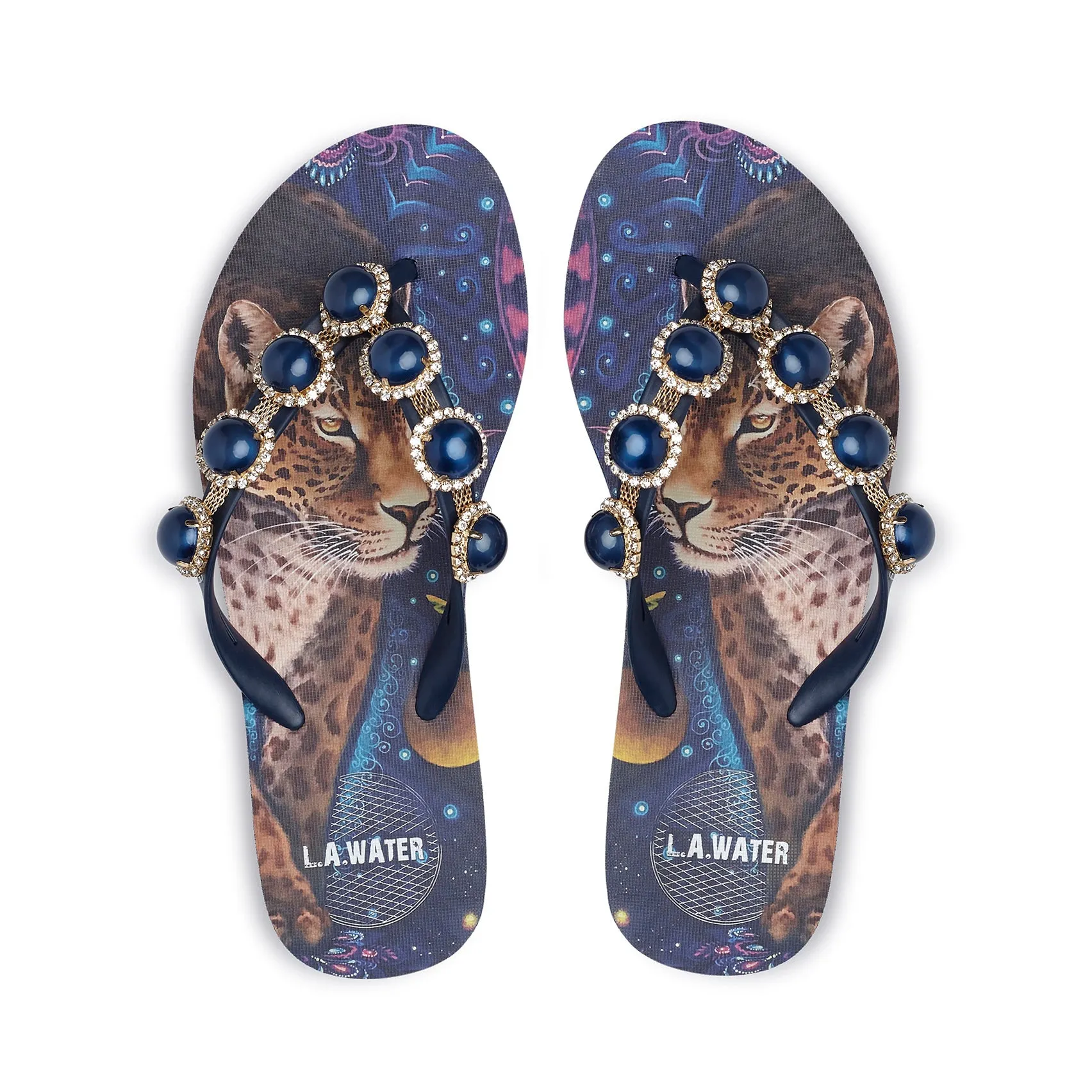 BLUE SHIPIBO SLIPPERS