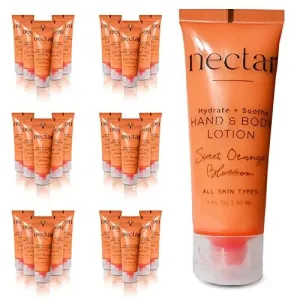 Body Lotion | 25 Count 1 oz Mini Travel Size Toiletries with Flip Top Cap Hotel Amenities Airbnb Rentals Suitable for All Skin Types