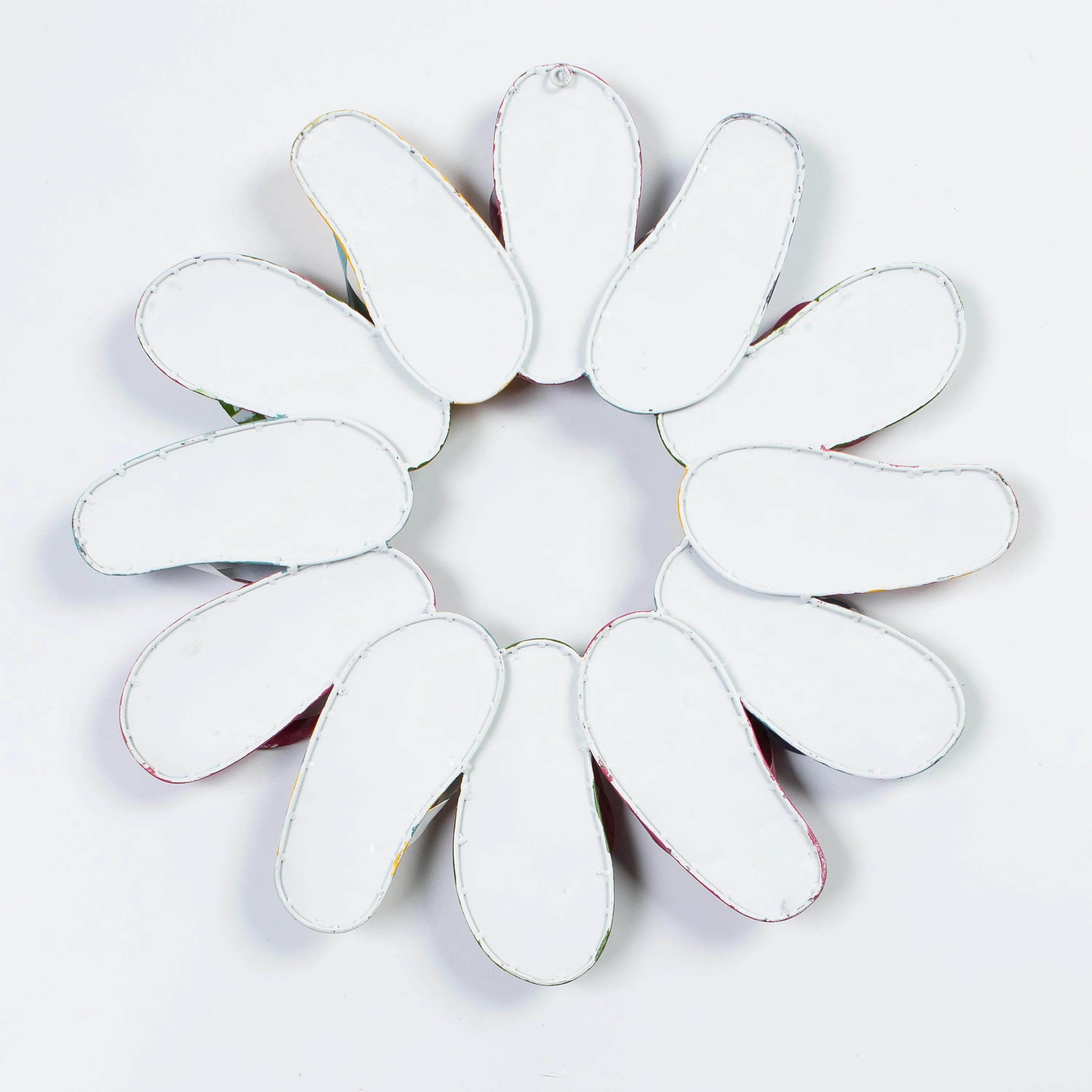 Boho Style Summer Flip-Flop Metal Wreath