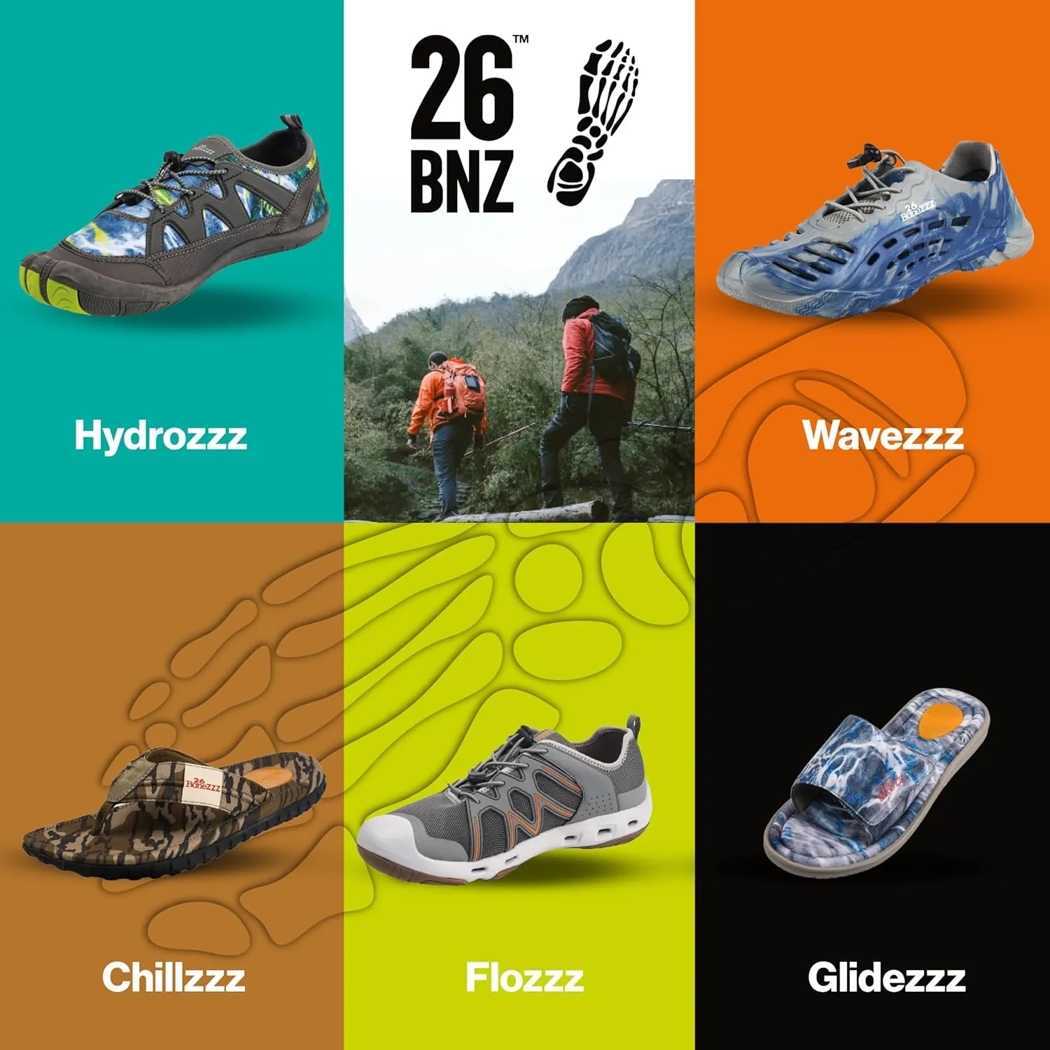 Bonezzz Glidezzz Memory Foam Slides – Recovery Sandals w/Heel Pad & EVA Traction