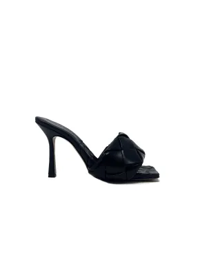 Bottega Veneta W Shoe Size 38 'Lido' Intrecciato Woven Leather Heeled Mules